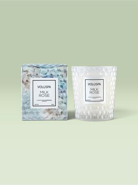 Voluspa Milk Rose Scented Candle ~ 6.5 oz.